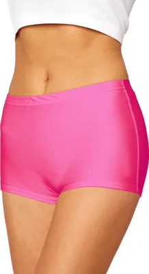 Produktbild von Merry Style Damen Badeshorts Bikinihose Bademode Badehose Bikini Unterteil Schwimmshorts L23L1 (Rosa (3147), 58)