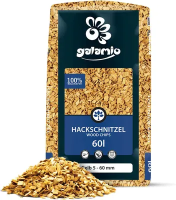 Produktbild von Galamio Holzhackschnitzel Gelb 60l