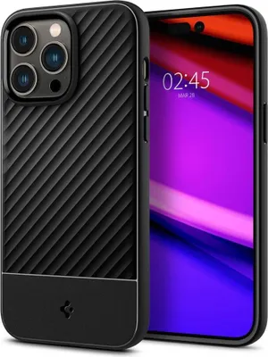 Image de SPIGEN Core Armor iPhone 14 Pro MAX - Farbe Matt, Matt, Matt Schwarz