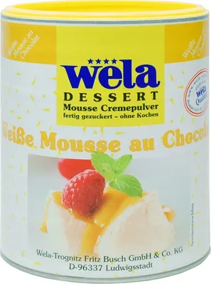 Produktbild von WELA Weiße Mousse au chocolat 500g