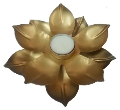 Produktbild von Teelichthalter "Lotus" Metall 18cm