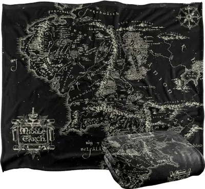 Obrázok produktu pre Pán prsteňov - deka, mapa sveta TV18874 (jedna veľkosť) (farebná)
