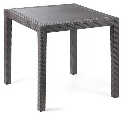 Produktbild von Gartentisch Anthrazit 79x79x72cm Rattan-Optik