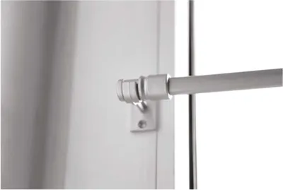 Produktbild von Cafehausstange Gardinenstange (125-225cm), Farbe: Silber - Chrom Matt