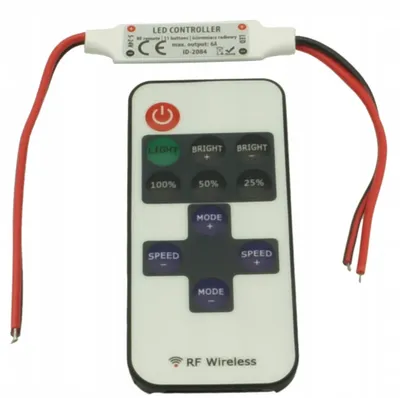 Produktbild von LED RF Dimmer 72W Mini + Fernbedienung für LED-Streifen Kabel