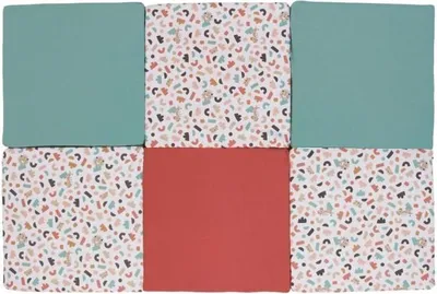Zdjęcie produktu dla Mata Edukacyjna TINEO Malin, 5w1, 180 x 120 cm, Geometryczne Zwierzęta