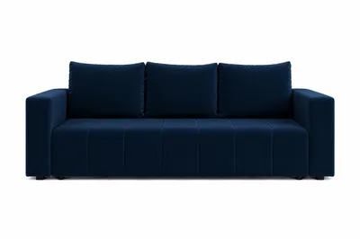 Productafbeelding van Sofa MADERA in blauwe stof MONOLIT, modern slaapbank met slaapfunctie, 232 × 83 x 92 cm, AI-gegenereerde afbeelding