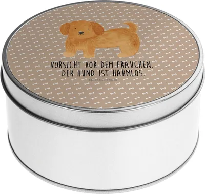 Produktbild von Mr. & Mrs. Panda Dose Hund Flauschig - Hundeglück - Geschenk, Kaffeedose, Witzig, Erinnerungsbox, Hunde, Vorratsdose, Hundemama, Vorratsdosen, Blechbüchse, Niedlich
