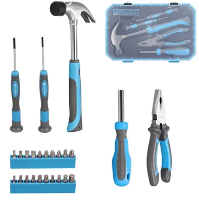 Image de Kit d'outils de 25 pièces avec boîte de rangement