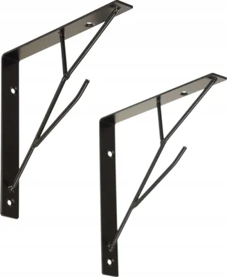 Produktbild von Regalstützen 2er Set FEINZ 150 X 150 mm Schwarz Robust Praktisch Vielseitig Einsetzbar