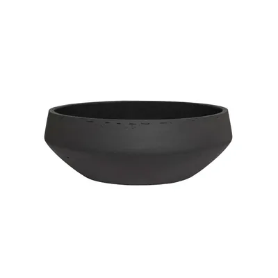 Produktbild von Pottery pots Schale-Übertopf Madu Black Washed-Grey-Black D 36 cm H 12,5 cm