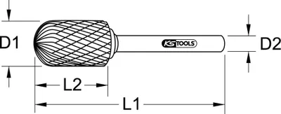Produktbild von KS TOOLS Schleifstift Stabschleifer 515.3241 Hartmetall 3g
