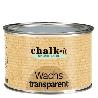 Produktbild von Möbelwachs 400ml Transparent Möbelschutz Holzwachs Pflege Kreidefarbe Chalk-it
