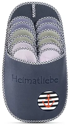 Produktbild von ONVAYA ABS Gästepantoffel Heimatliebe 6er Set | Gästehausschuhe | Pantoffeln | A