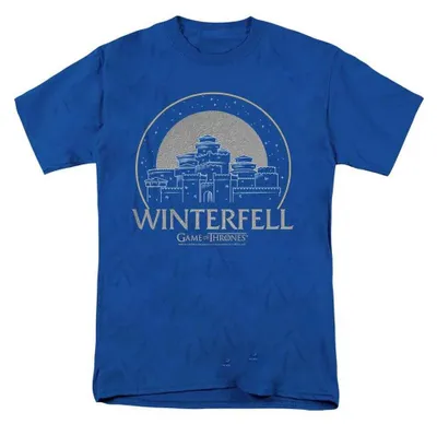 Produktbild von Game Of Thrones - "Winterfell" T-Shirt für Herren/Damen Uni TV37181 (3XL) (Königsblau), KI-generiertes Bild