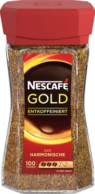 Produktbild von Nescafé Gold Entkoffeiniert | löslicher Kaffee | 200g-Glas