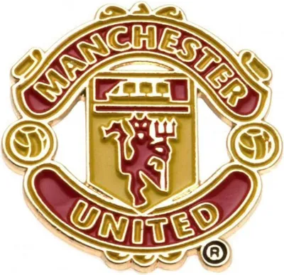 Obrázok produktu pre Manchester United FC - Erb - odznak - kovový BS4027 (jedna veľkosť) (červená/žltá)