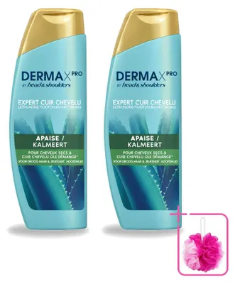 Imagen del producto de 2 champús Head & Shoulders DermaX Pro anti-caspa calmante, 470 ml - Pack ahorro - 2 unidades