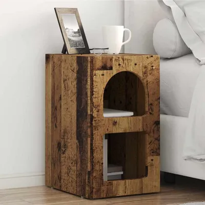 Immagine prodotto di vidaXL Tavolino da notte ELST, 2 pezzi, legno di recupero, 29,5 x 33,5 x 50 cm