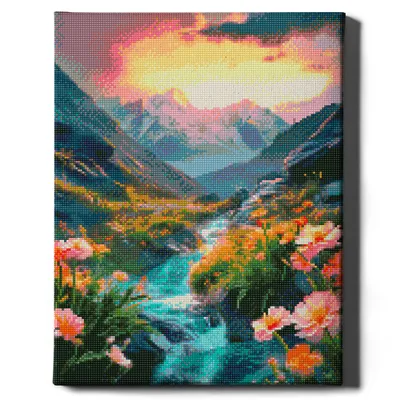 Produktbild von 5D Diamant Painting DIY Malerei Stickerei Vollbedeckung Holzrahme Oh Art