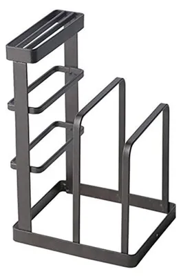 Produktbild von Küchenorganizer – 20,9 cm x 14 cm – Schwarz – Messerblock – Platzsparender Organizer für die Küche – Stilvolle Ordnung