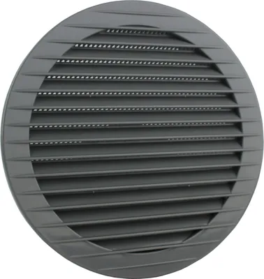 Immagine prodotto di Griglia di ventilazione con zanzariera in plastica, griglia di scarico, griglia di ventilazione grigia Ø 160 mm