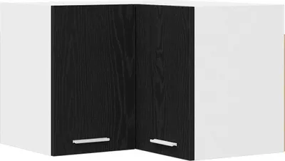 Obrázok produktu pre vidaXL Nástenná skrinka čierny dub a biela 57 x 57 x 40 cm