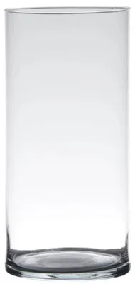 Zdjęcie produktu dla Szkło dekoracyjne, wazon ZYLINDER wys. 25cm gł. 12cm przezroczyste okrągłe szkło Hakbijl