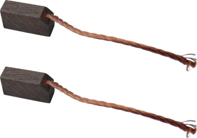Produktbild von 2x Trade-Shop Motorkohlen Kohlebürsten Schleifkohlen Kohlestifte 6x7x12mm Kabellänge 40mm für viele KFZ PKW Motoren Antriebe Elektrowerkzeuge 12-24V