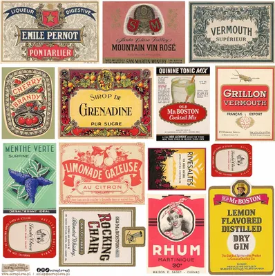 Obrázok produktu pre Naklejki - ScrapLove - Vintage Label 6
