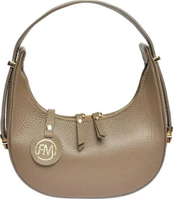 Produktbild von Damen Lederhandtasche Bananentasche