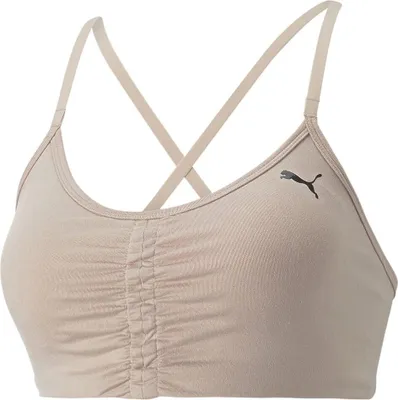 Zdjęcie produktu dla Puma Studio Foundation – sportowy top do ćwiczeń o niskim stopniu kompresji, beżowy, XS, damski, beżowy, XS