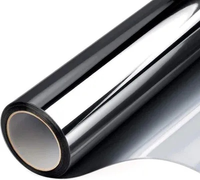 Image de Film de protection pour fenêtres - Protection visuelle et protection solaire - 1 pièce - Argent - 30 x 220 cm