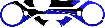 Produktbild von PUIG 21381A Radikal Yoke Protector  passend fuer KTM RC125 Blau