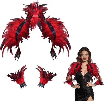Productafbeelding van Cape met manchetten, damescape, gothic cape voor Halloween, carnaval en balvoorstellingen
