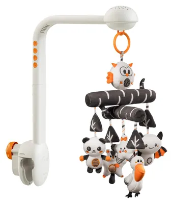 Produktbild von Babybettmobile Spielzeug Mobile - Musik und Projektionslicht - Plüschtiere - 0 bis 12 Monate