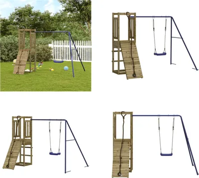 Produktbild von vidaXL Spielturm Imprägniertes Kiefernholz - Spielturm - Spieltürme - Kletterturm - Klettertürme