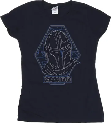 Produktbild von Star Wars - "The Mandalorian" T-Shirt für Damen BI43380 (L) (Grau)