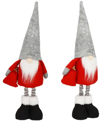 Image de Gnome GNOM avec bonnet gris 42 cm