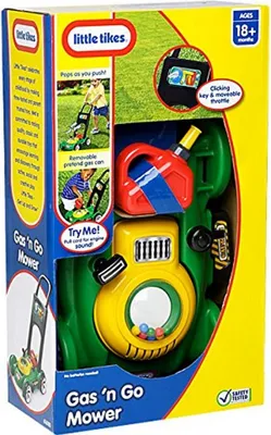 Image de little tikes Tondeuse à gazon pour enfants - Dimensions : 52,5 x 28 x 51 cm ; 402881