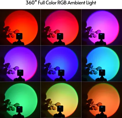 Productafbeelding van Draagbare mini-RGB-LED-videolamp met omgevingslicht, met een tweeledige kleurtemperatuur van 2500 K tot 9000 K, dimbare helderheid, CRI 95+, koude schoen, 1/4 inch schroefdraad voor studiofotografie, portretfotografie, feesten en live-uitzendingen