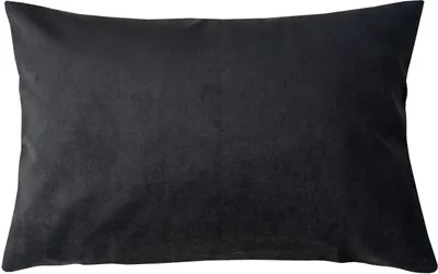 Produktbild von Kissenhülle - 40 x 60 cm - Schwarz - Microvelours - mit Reißverschluss