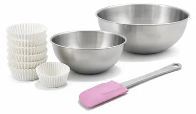 Image de Set de 78 ustensiles de pâtisserie moules à gâteaux bols et spatule Zenker Nature