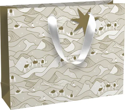 Produktbild von Clairefontaine Weihnachts-Geschenktüte "Noel des Sables" groß