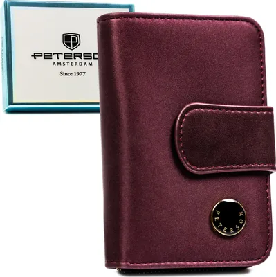 Obrázek produktu pro Peterson dámská peněženka RFID fialová kožená 13x8,5 cm