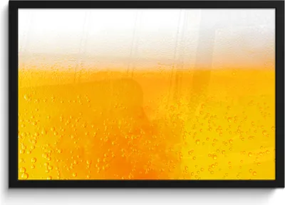 Produktbild von MuchoWow® MuchoWow® Gerahmtes Poster Nahaufnahme eines goldenen Bieres 60x40 cm - Poster mit zchwarzem Bilderrahmen - Printing - Wanddeko Schlafzimmer
