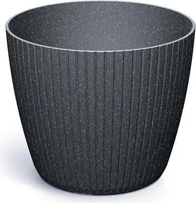 Produktbild von Doniczka Okrągła Lamia Round Eco Wood Dlam140W Antracytowy Eco