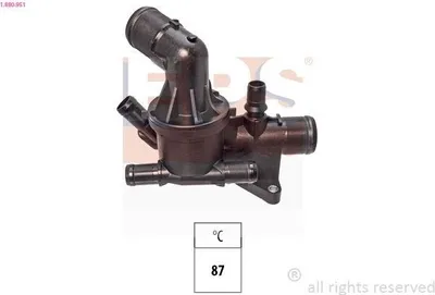 Produktbild von EPS Thermostat Kühlmittel 87°C für NISSAN Qashqai / Qashqai +2 I (J10, NJ10) für RENAULT MEGANE III Grandtour (KZ0/1) passend für MERCEDES-BENZ