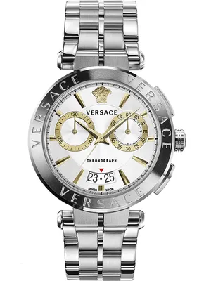 Produktbild von Versace VE1D00919 Aion Chronograph weiss silber Edelstahl Armband Uhr Herren NEU
