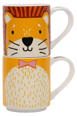 Zdjęcie produktu dla Zestaw prezentowy: 2 kubki porcelanowe dla dziecka, 2 x 265 ml